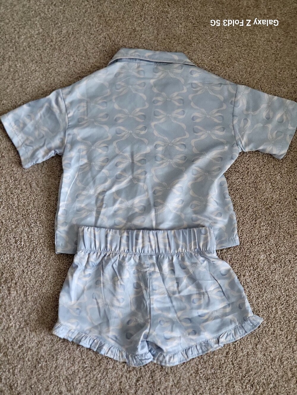 ♥️NWOT♥️ Art Class Light Blue Girls' Short-Sleeve Silky Pajama Set - Picture 2 of 8